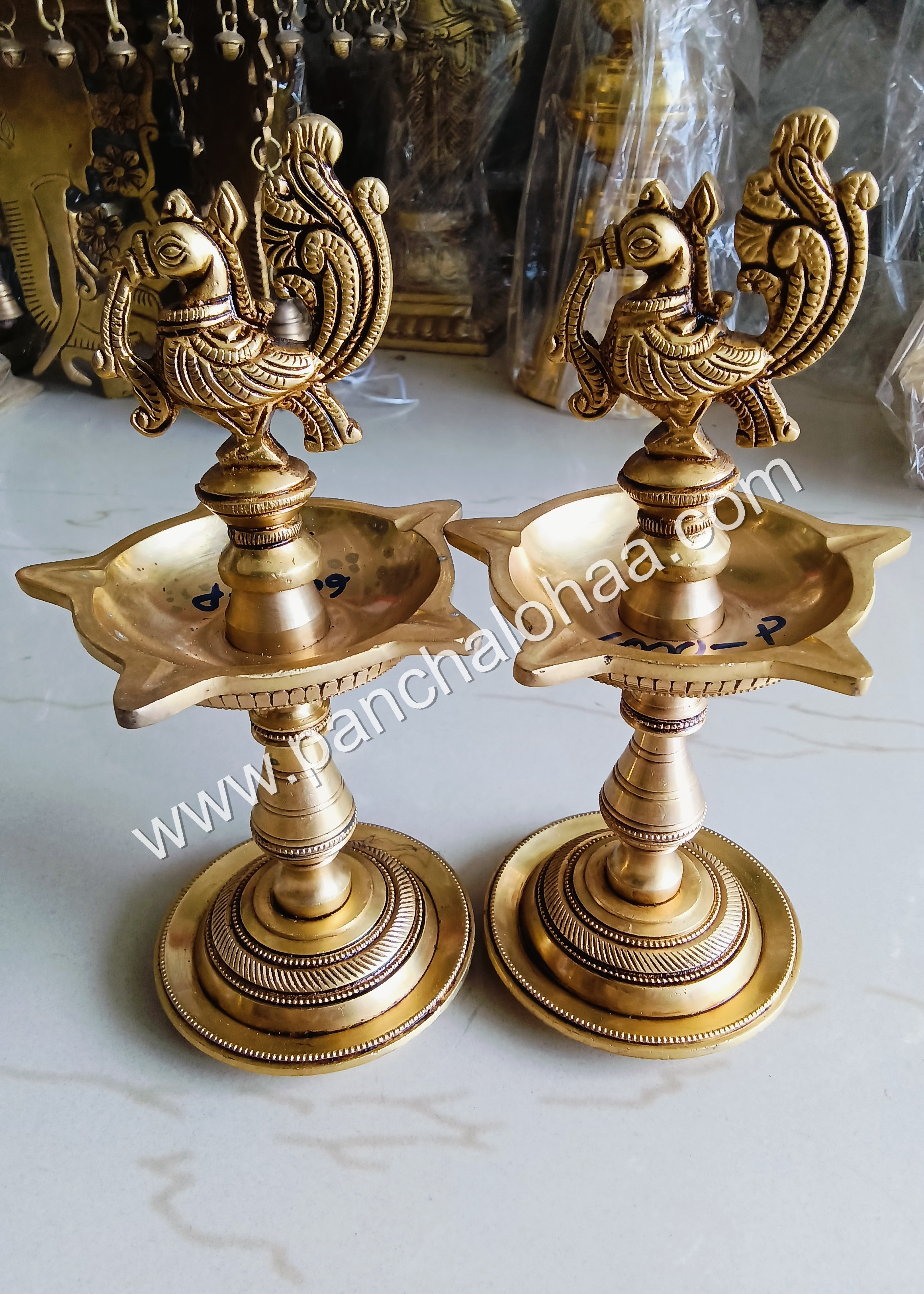 Peacock diyas 